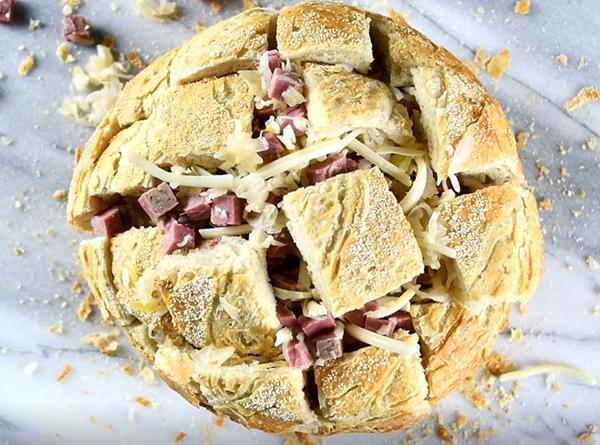 Reuben Pull-Apart Bread - Step 3